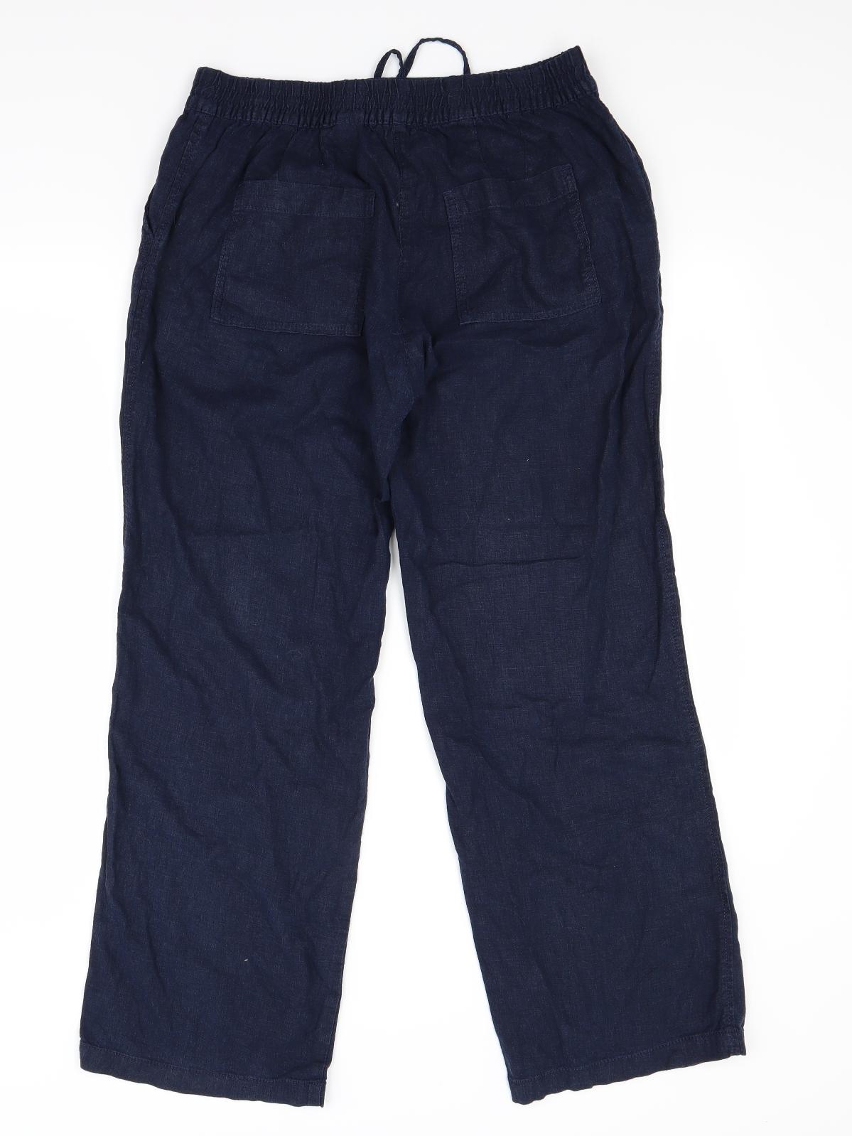 NEXT Womens Blue   Trousers  Size 12 L28 in