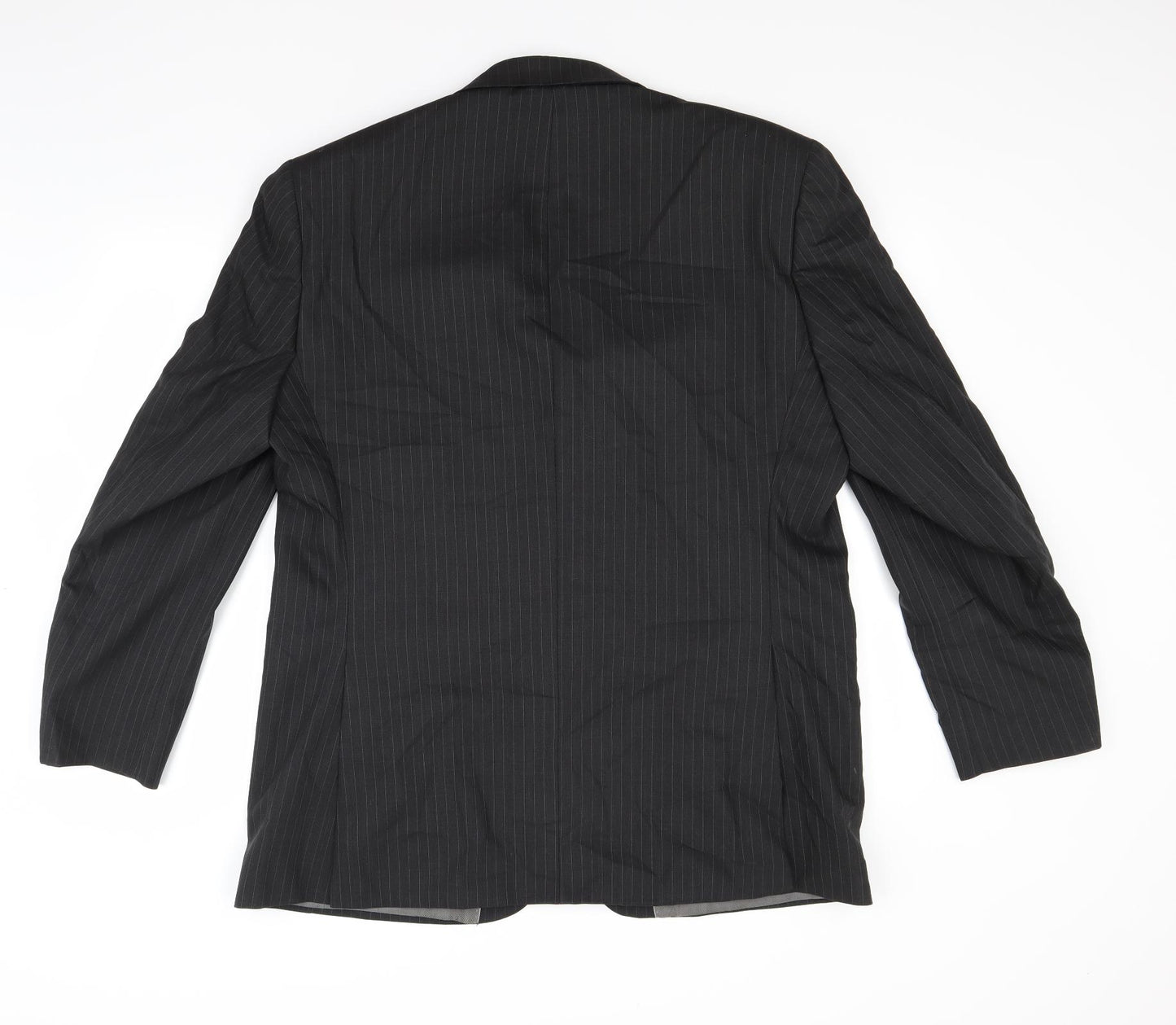 Austin Reed Mens Grey Striped  Jacket Blazer Size 42