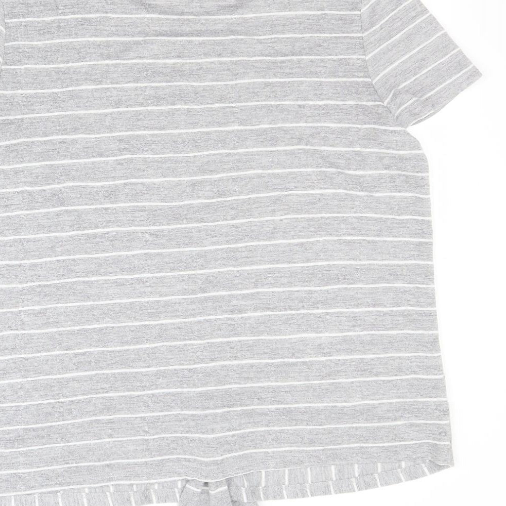 George Womens Grey Striped  Pullover Jumper Size 16