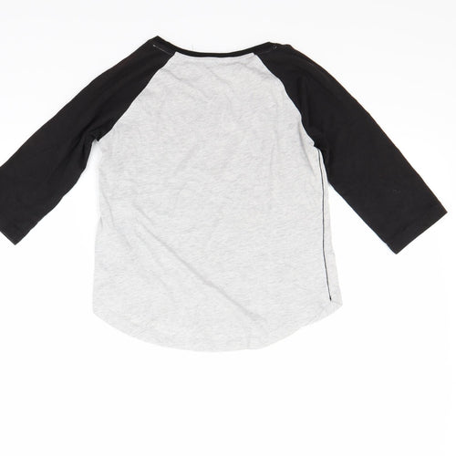 H&M Boys Grey   Basic Dress Shirt Size 9-10 Years