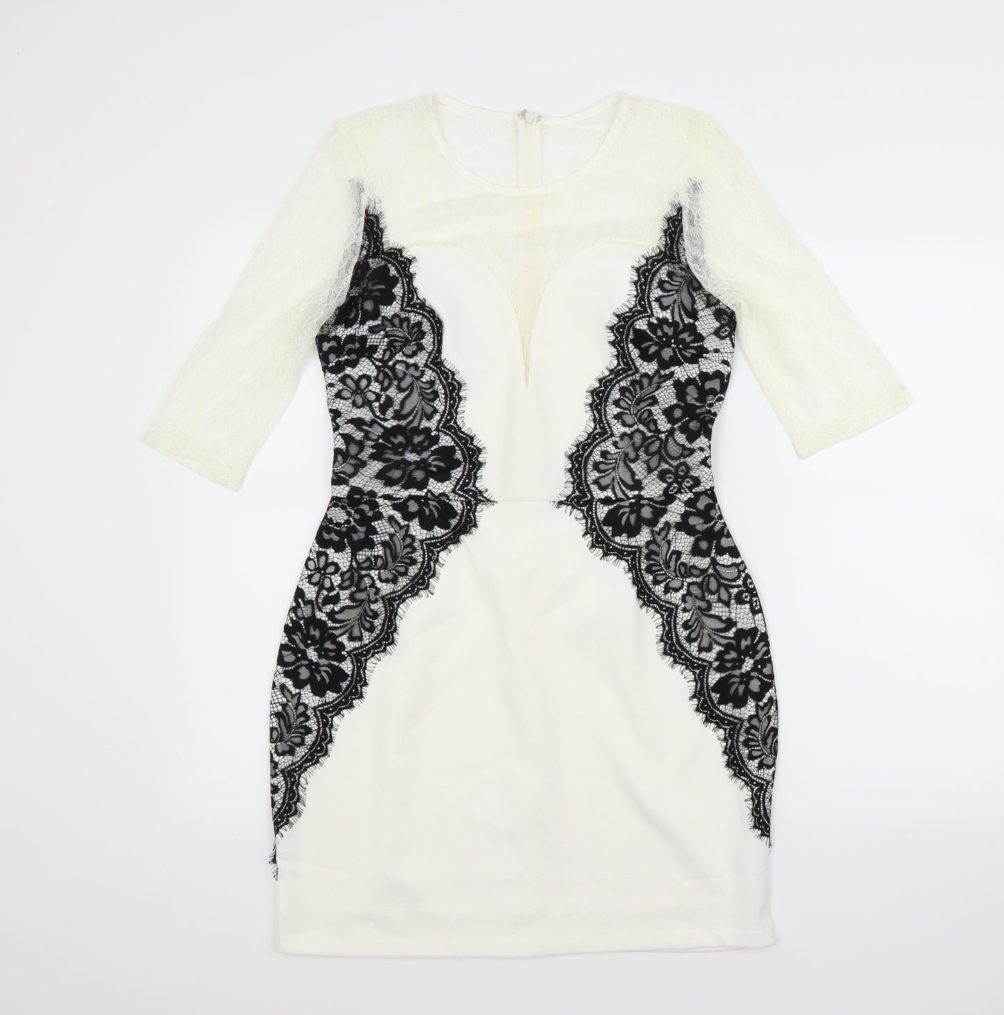 Missguided Womens White   A-Line  Size 12