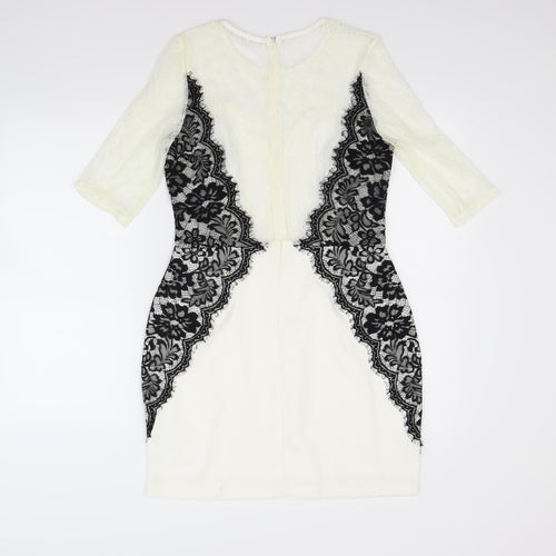 Missguided Womens White   A-Line  Size 12