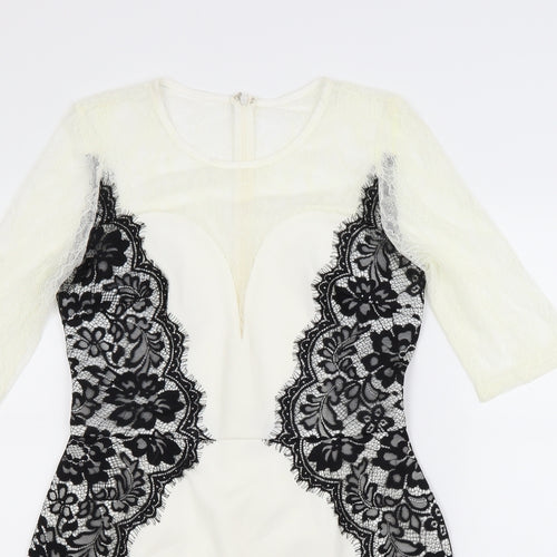 Missguided Womens White   A-Line  Size 12