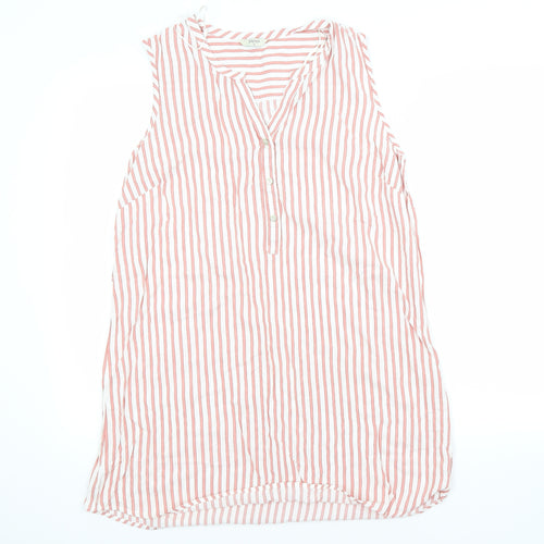 Papaya Womens Red Striped  Basic Button-Up Size 12