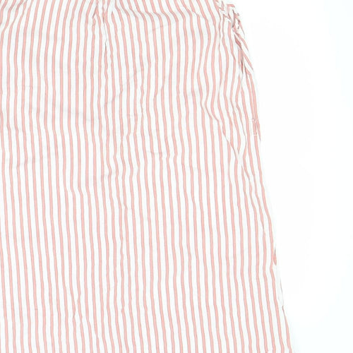 Papaya Womens Red Striped  Basic Button-Up Size 12