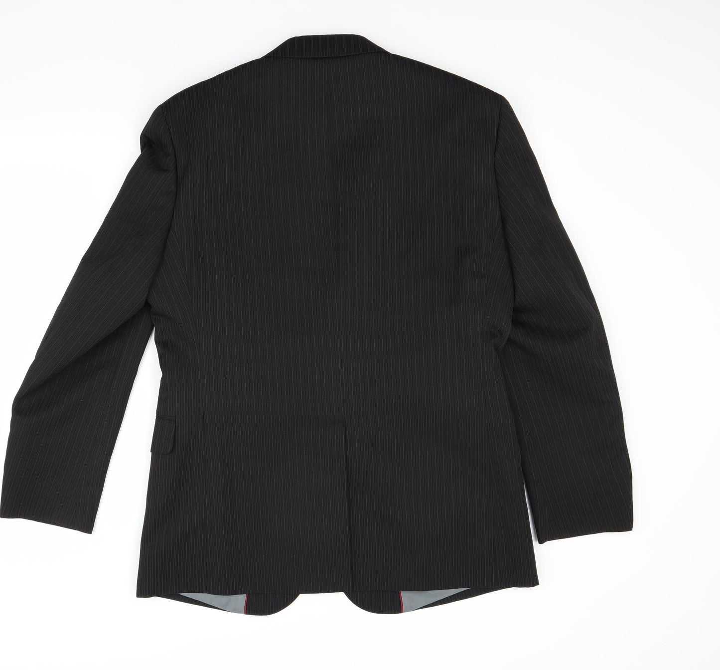 Taylor & Wright Mens Black Striped  Jacket Blazer Size 40