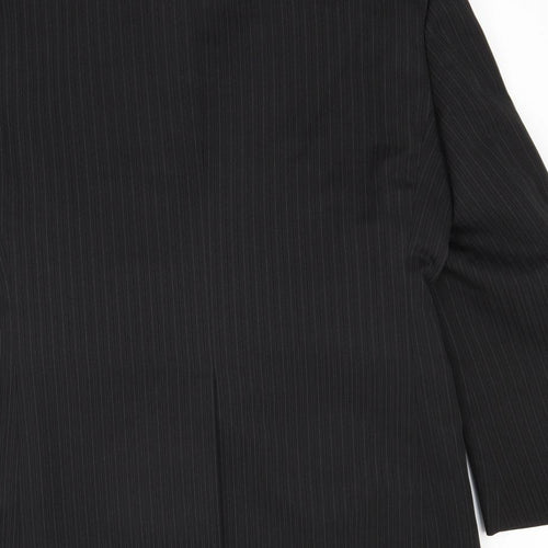 Taylor & Wright Mens Black Striped  Jacket Blazer Size 40