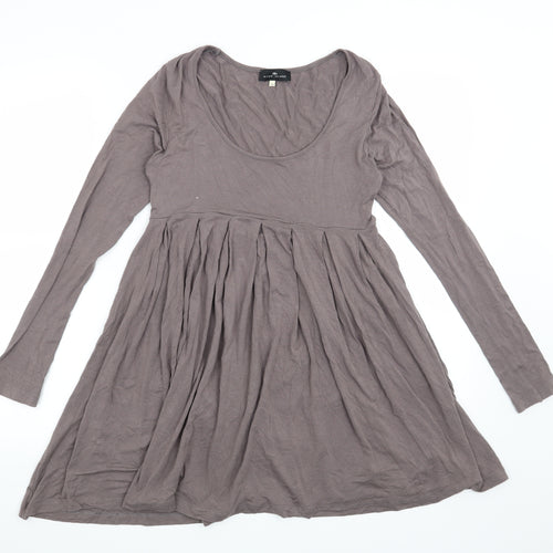 River Island Womens Grey   Basic Blouse Size 10