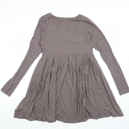River Island Womens Grey   Basic Blouse Size 10