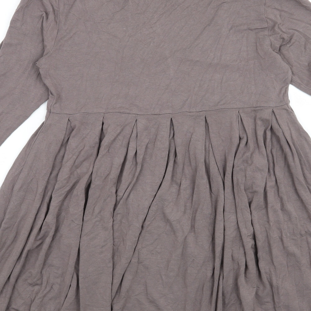 River Island Womens Grey   Basic Blouse Size 10