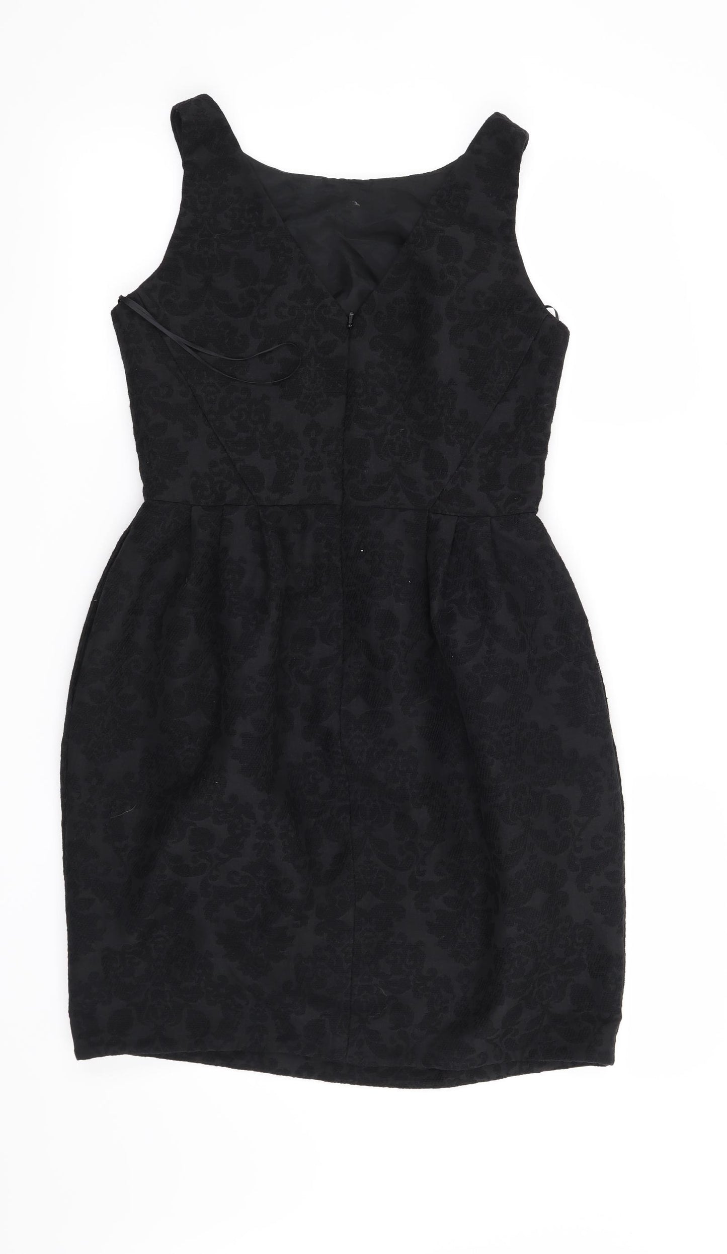Coast Womens Black Floral  Shift  Size 10