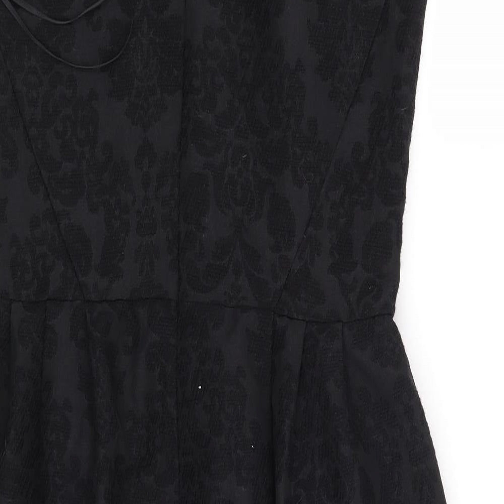 Coast Womens Black Floral  Shift  Size 10
