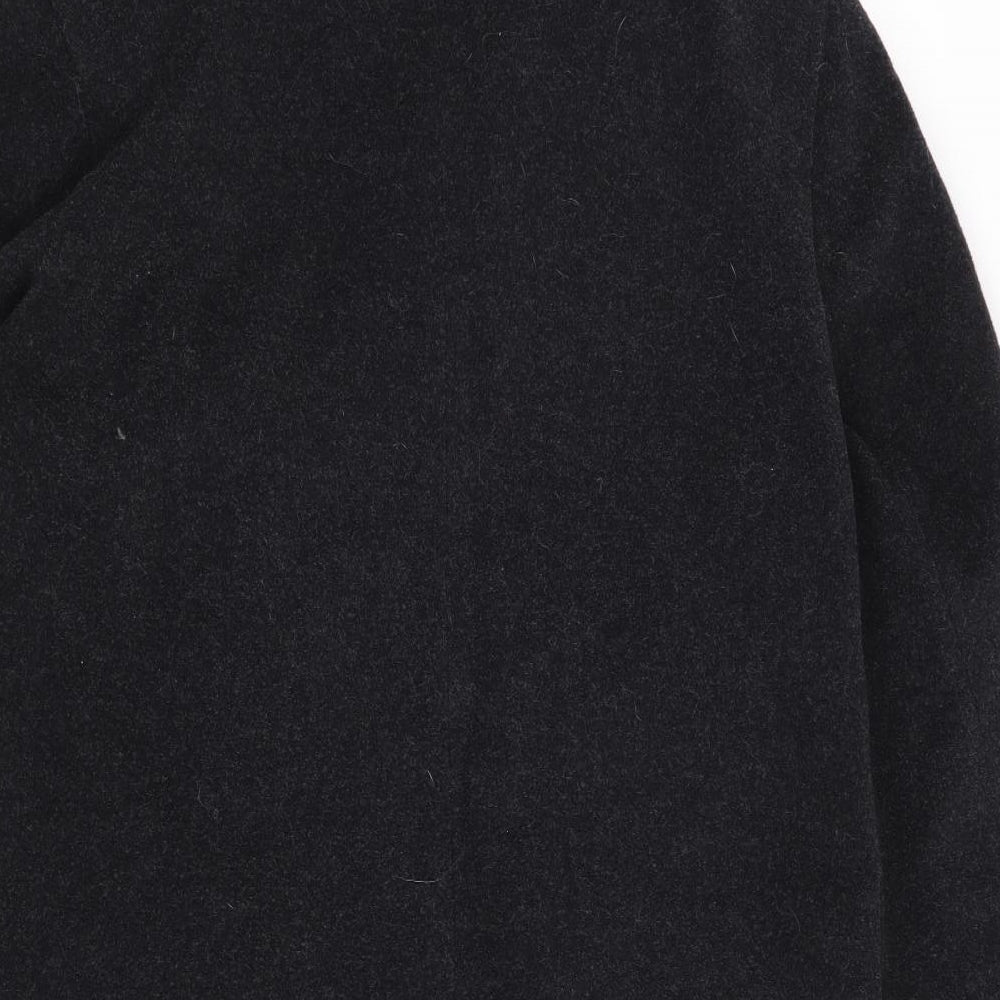Klass Womens Black   Overcoat Cape Size 14