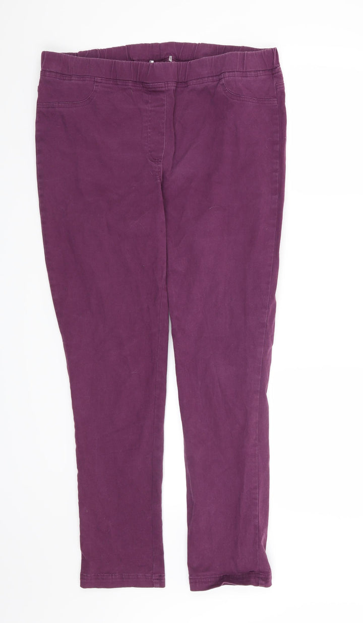 Preworn Womens Purple   Straight Jeans Size 36 in L28 in