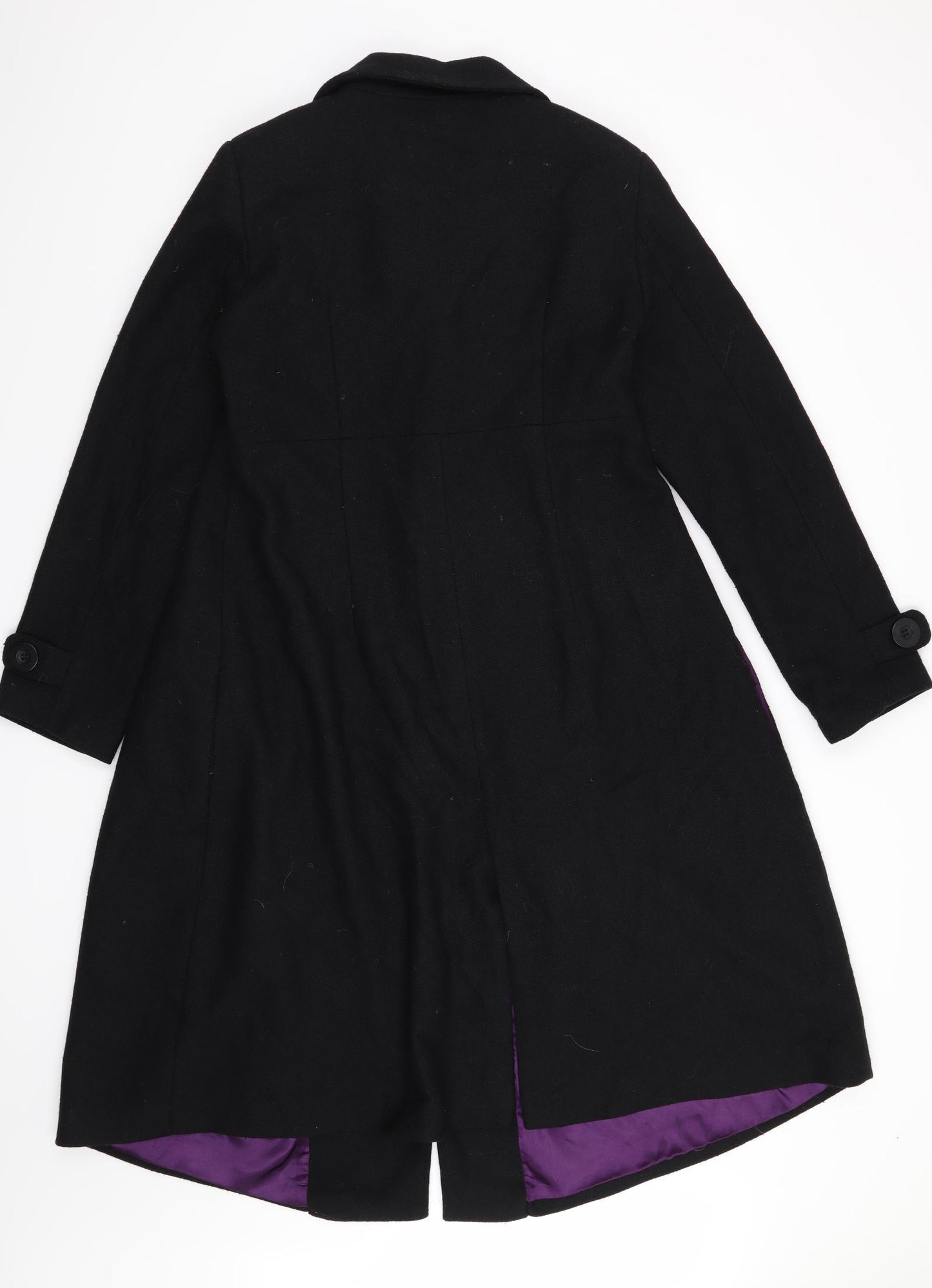 JoJo Maman Bébé Womens Black   Overcoat Coat Size 12