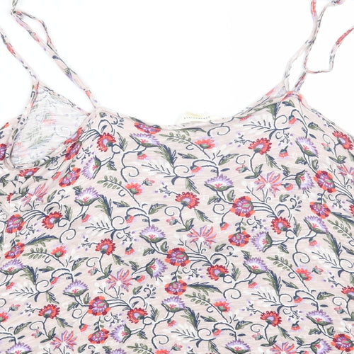 Aeropostale Womens Grey Floral  Basic T-Shirt Size S