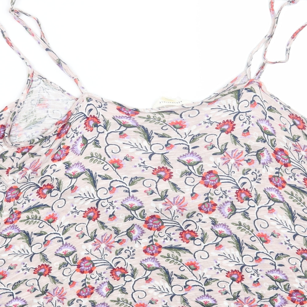 Aeropostale Womens Grey Floral  Basic T-Shirt Size S