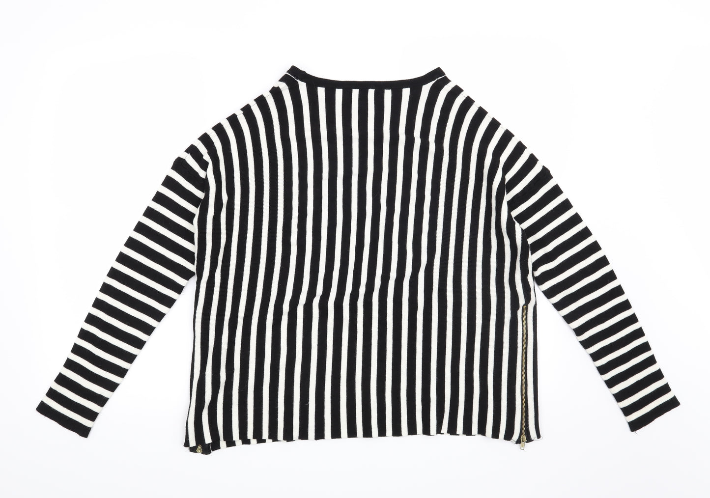 Atmosphere Womens Black Striped  Pullover Jumper Size 14