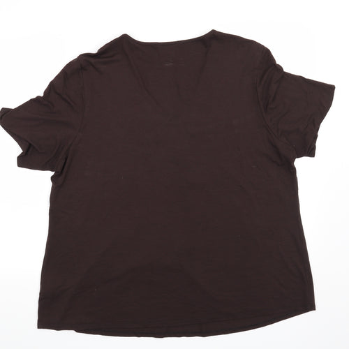 Ann Harvey Womens Brown   Basic Blouse Size 20