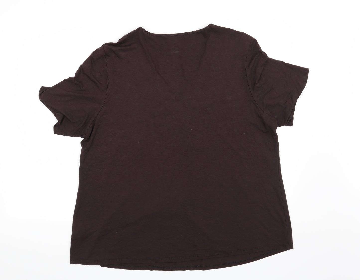 Ann Harvey Womens Brown   Basic Blouse Size 20