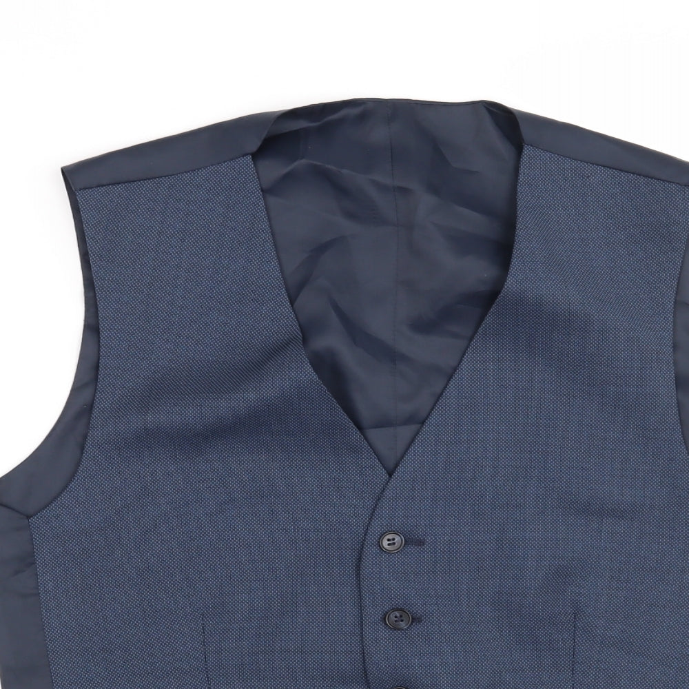 Hammond & Co Mens Blue   Jacket Waistcoat Size 38