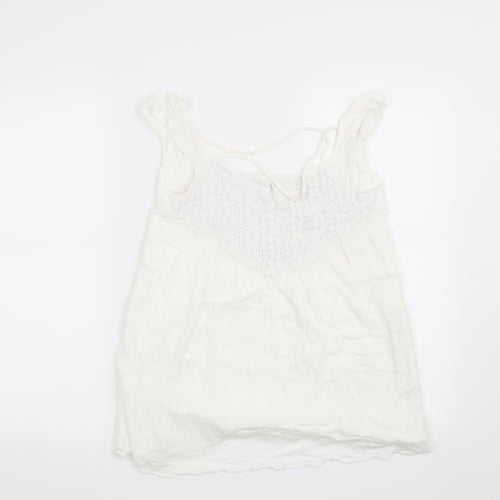 Preworn Womens White   Basic Blouse Size XS