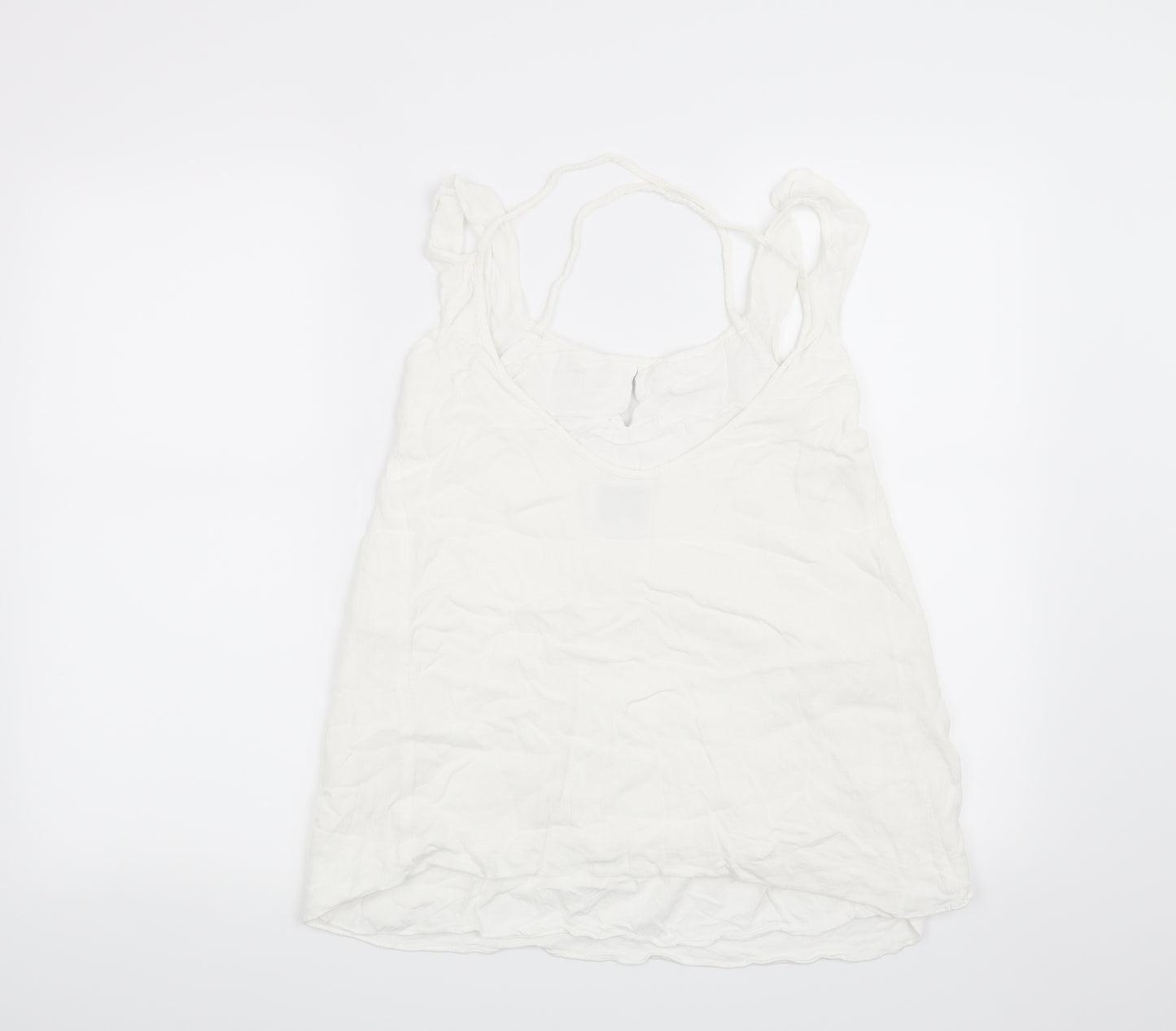 Preworn Womens White   Basic Blouse Size XS