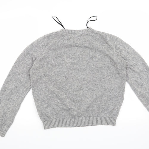 New Look Womens Grey   Pullover Jumper Size 14  - Fox