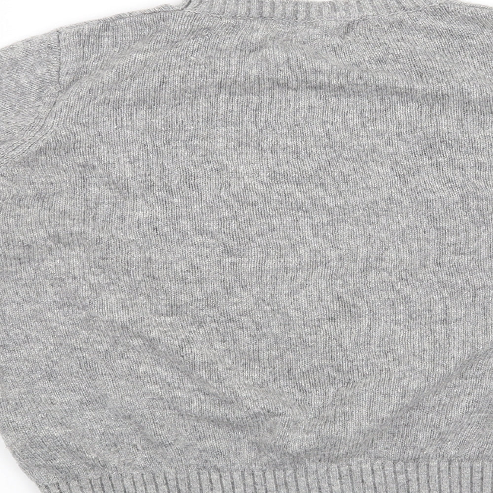 New Look Womens Grey   Pullover Jumper Size 14  - Fox