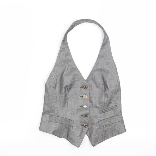River Island Womens Grey   Jacket Waistcoat Size 6