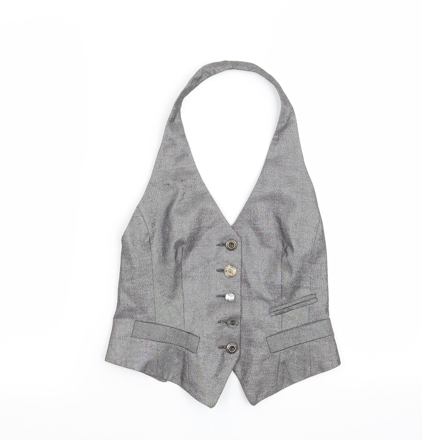River Island Womens Grey   Jacket Waistcoat Size 6