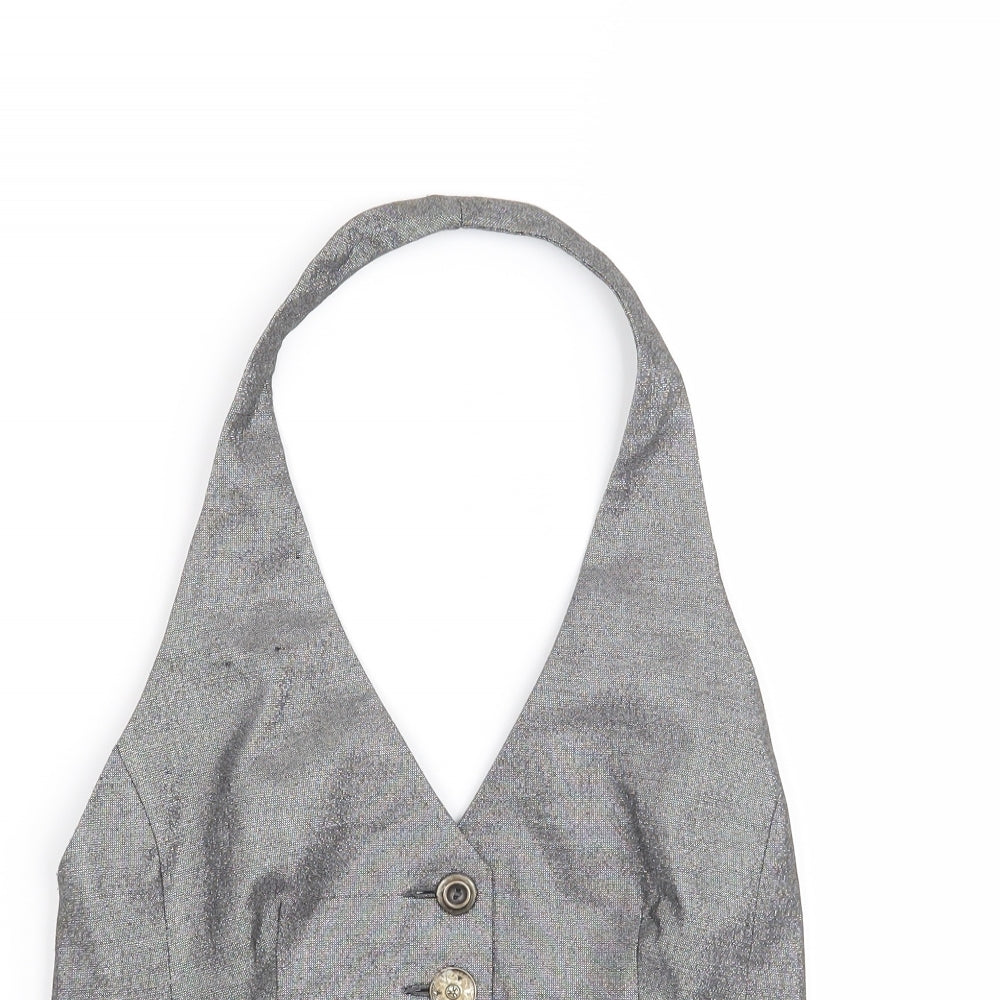 River Island Womens Grey   Jacket Waistcoat Size 6