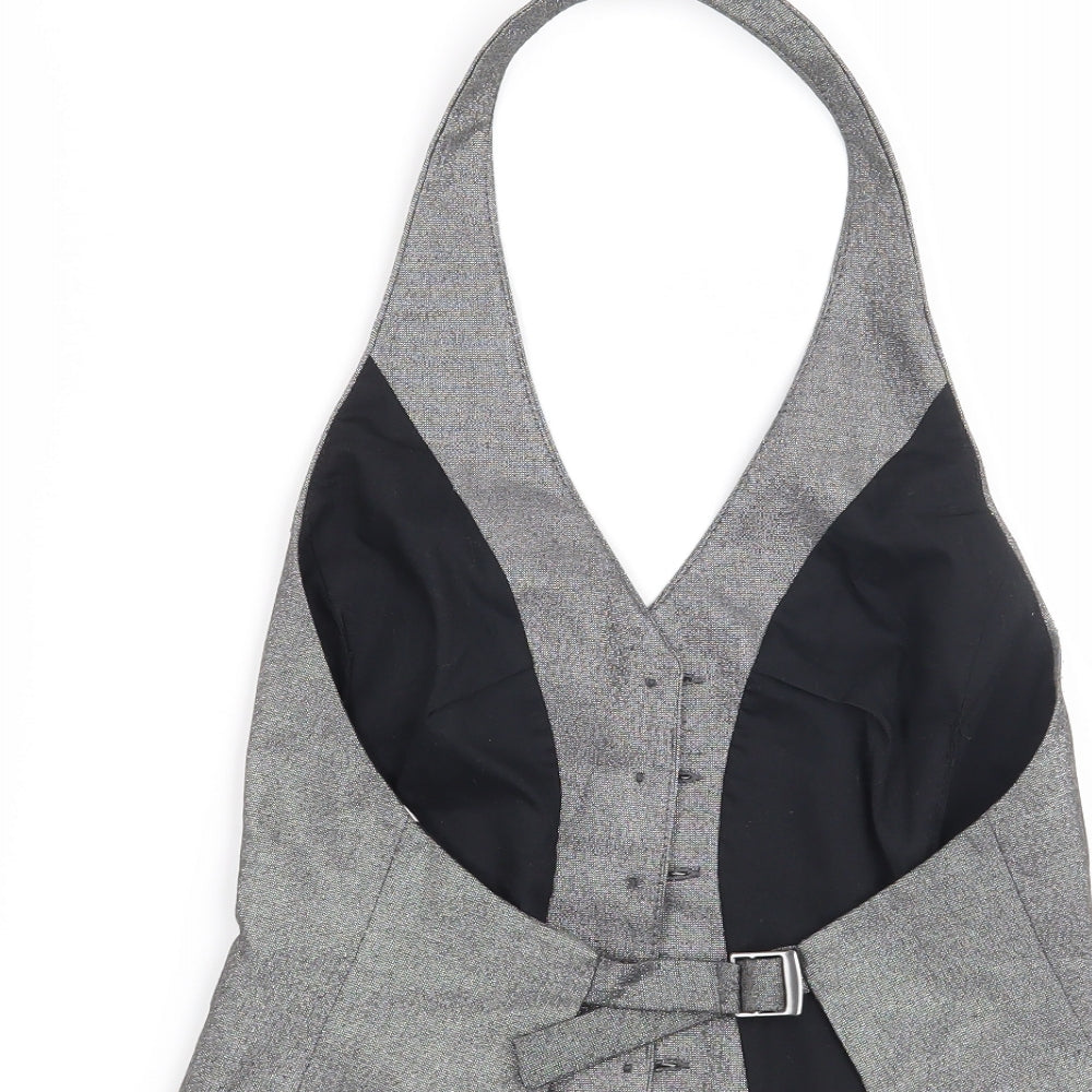 River Island Womens Grey   Jacket Waistcoat Size 6