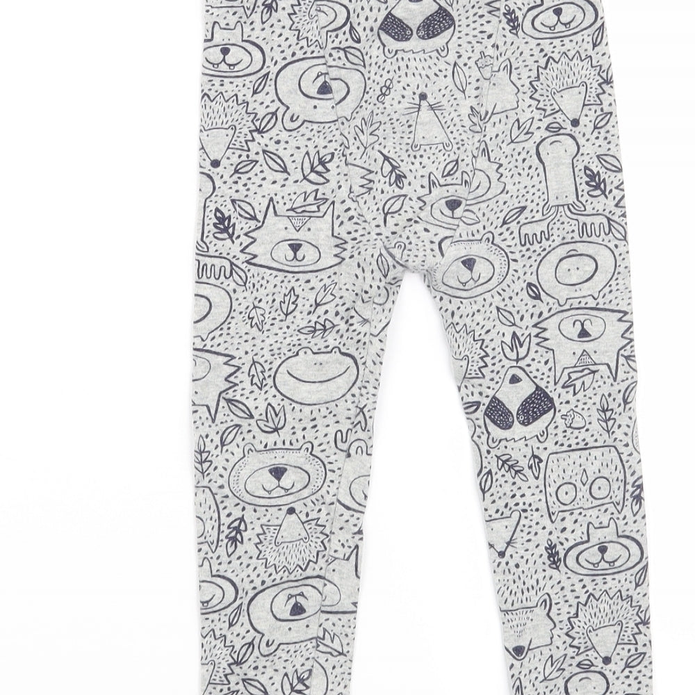 Gap Baby Grey   Capri Leggings Size 24 Months  - Animals