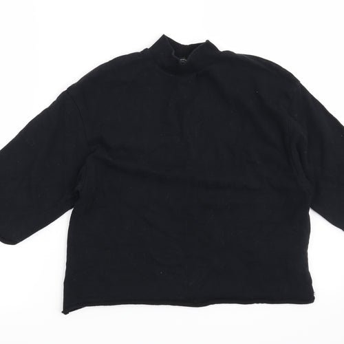 Bershka Womens Black   Pullover Sweatshirt Size XS