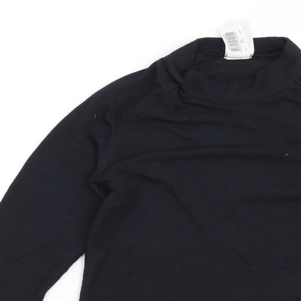 DECATHLON Boys Black   Pullover Sweatshirt Size 6 Years