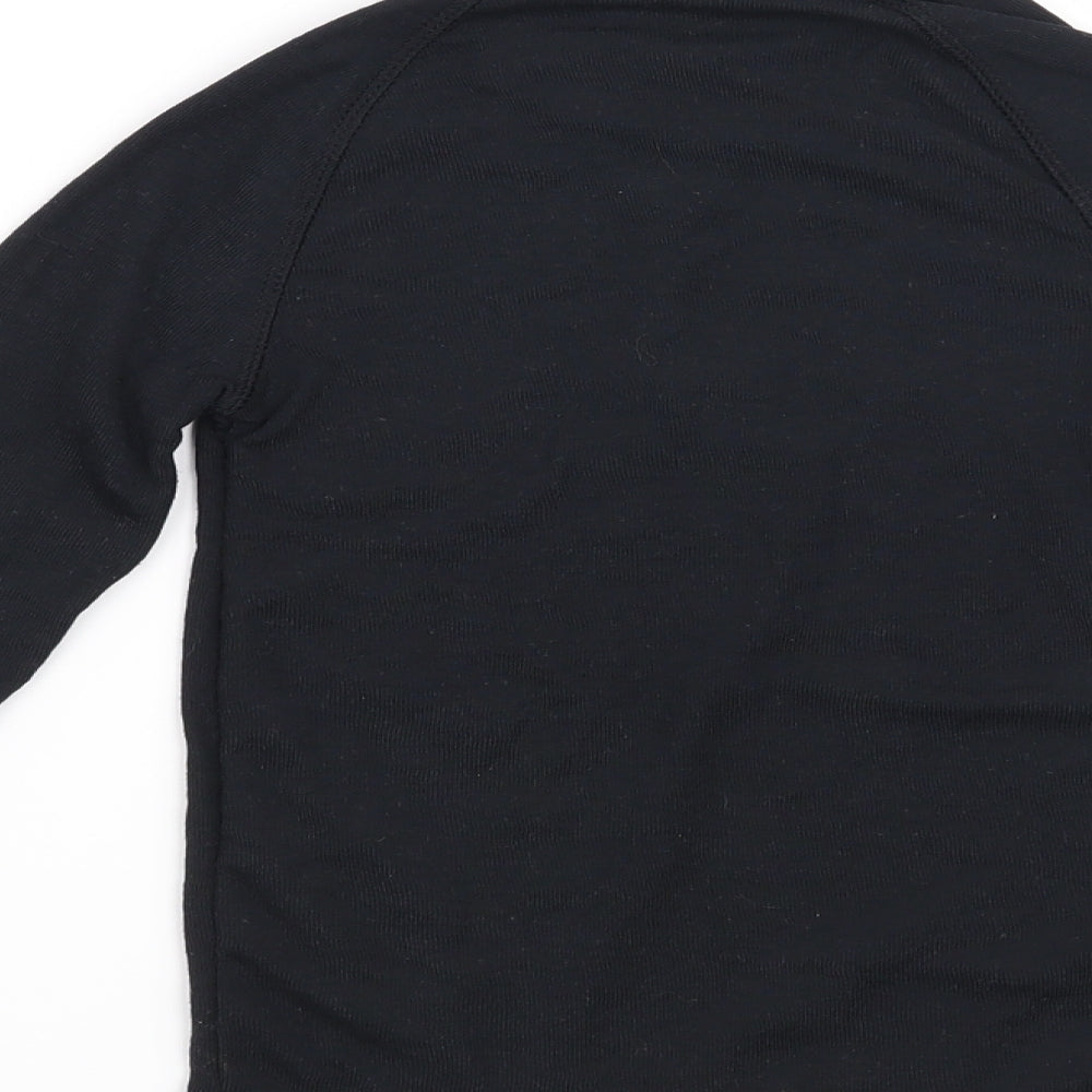 DECATHLON Boys Black   Pullover Sweatshirt Size 6 Years