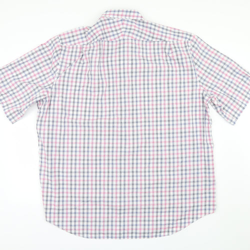 Charles Tyrwhitt Mens Blue Check   T-Shirt Size 3XL
