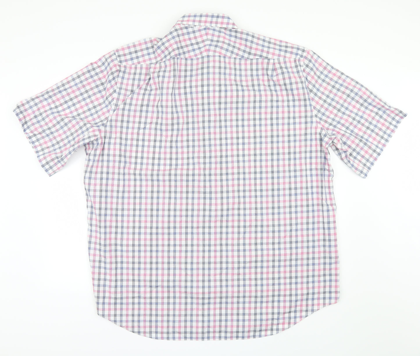 Charles Tyrwhitt Mens Blue Check   T-Shirt Size 3XL