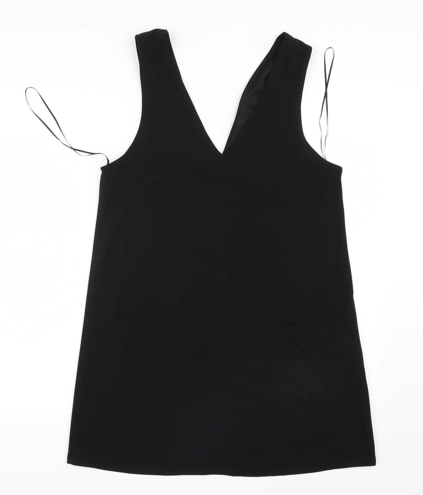 New Look Womens Black   Pinafore/Dungaree Dress  Size 14