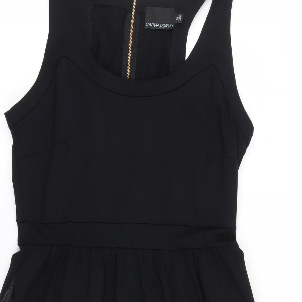 Cynthia Rowley Womens Black   Shirt Dress  Size 16