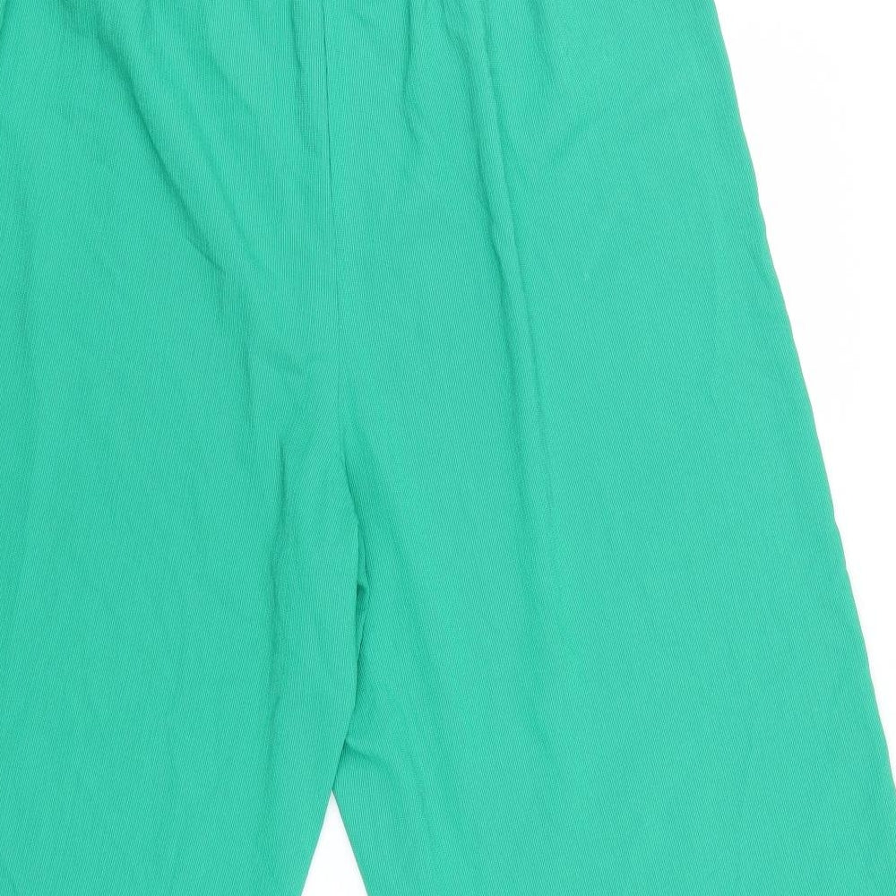 George Womens Green   Cropped Trousers Size 18  - Tie Detail