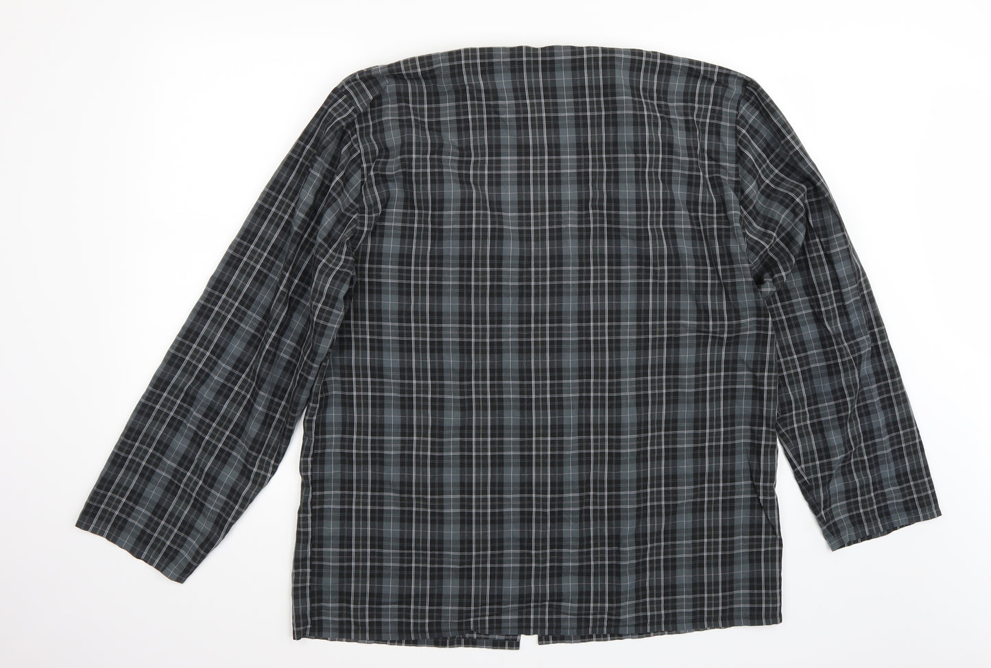 Marks and Spencer Mens Grey Check   Button-Up Size M