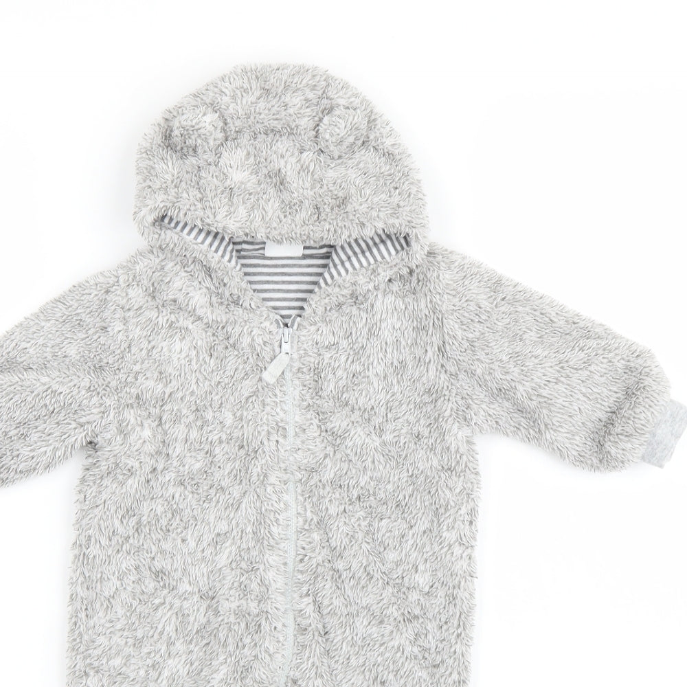 F&F Baby Grey   Babygrow One-Piece Size 3-6 Months