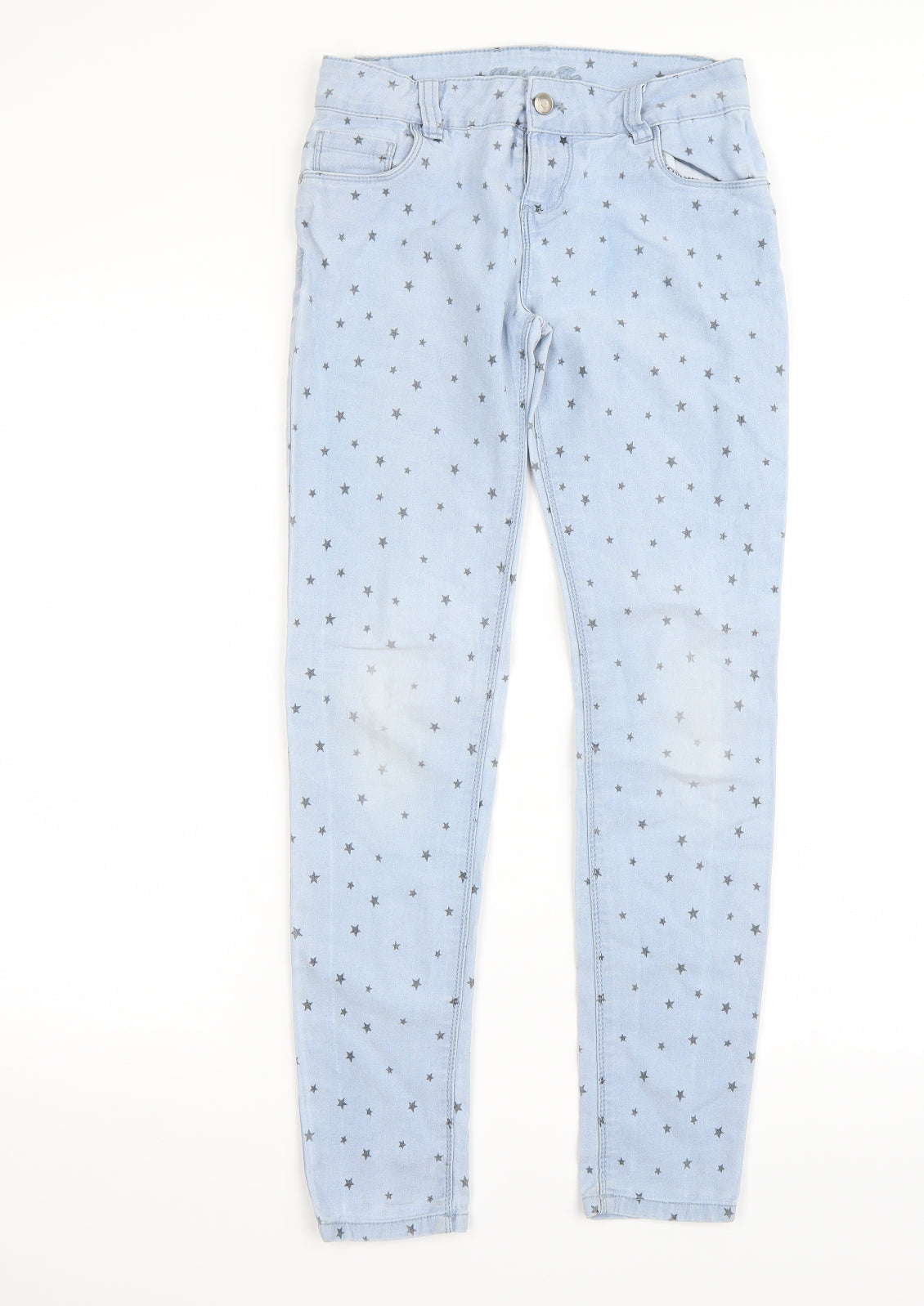 Denim & Co. Girls Blue   Straight Jeans Size 11 Years