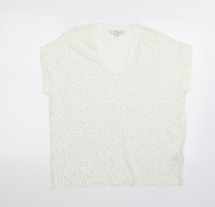 NEXT Womens White   Basic T-Shirt Size 16