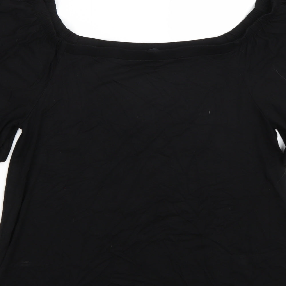 F&F Womens Black   Basic T-Shirt Size 12
