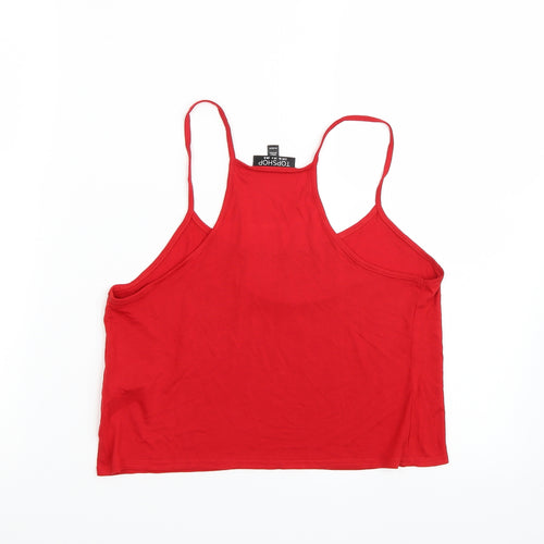 Topshop Womens Red   Cropped Tank Size 8