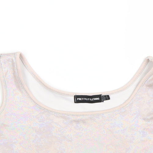 Pretty little thing Womens Purple   Basic Tank Size 4