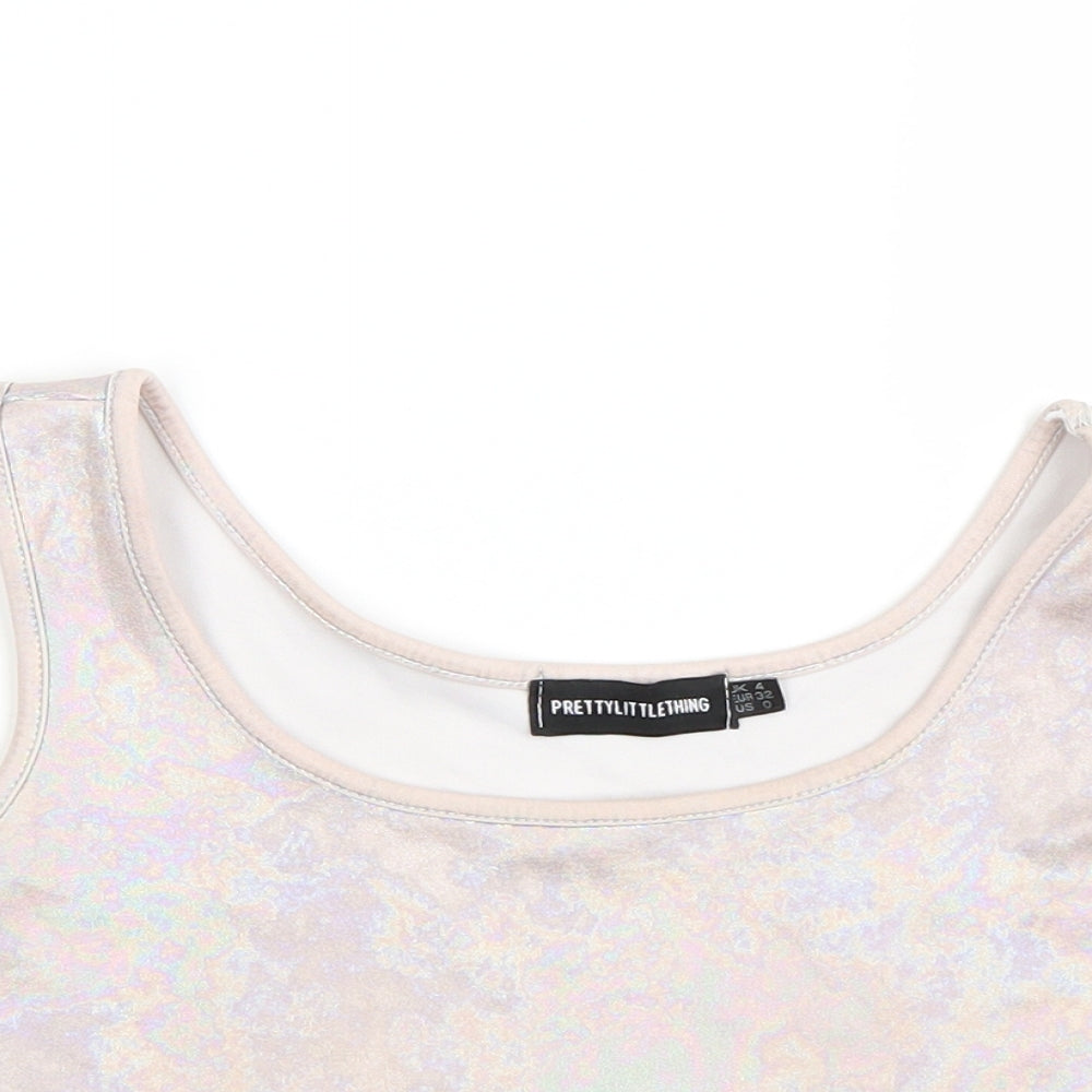 Pretty little thing Womens Purple   Basic Tank Size 4